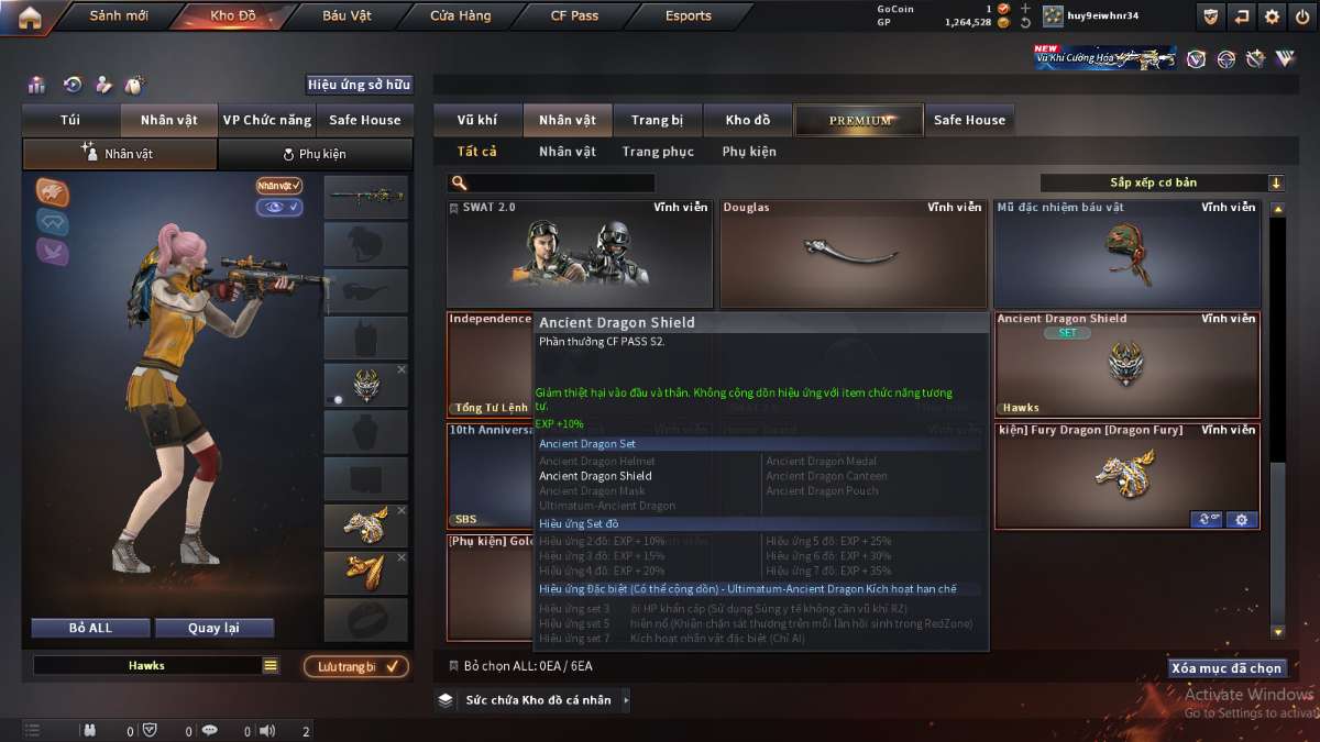 shop acc cf uy tin gia re